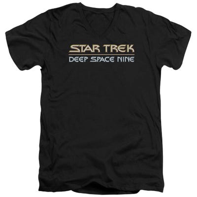 Star Trek Logo - Deep Space Nine V-Neck T-Shirt