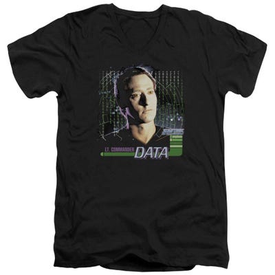 Star Trek Lt. Commander Data V-Neck T-Shirt