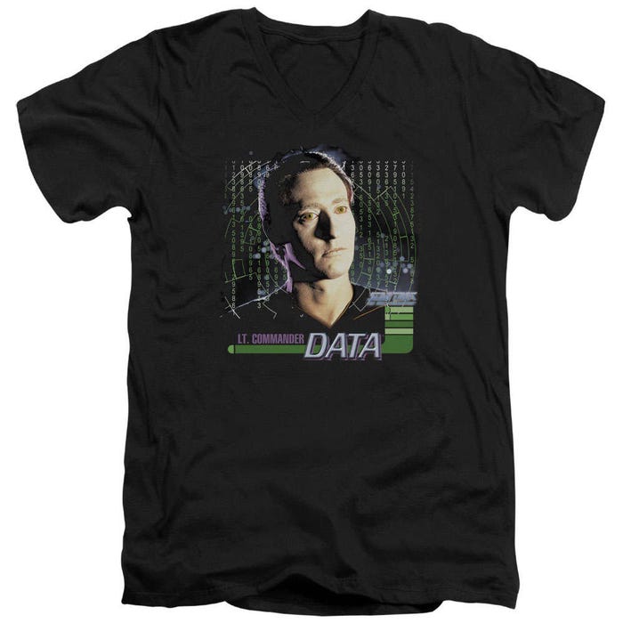 Star Trek Lt. Commander Data V-Neck T-Shirt