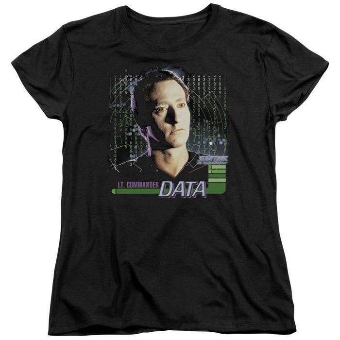 Star Trek Lt. Commander Data Womens T-Shirt