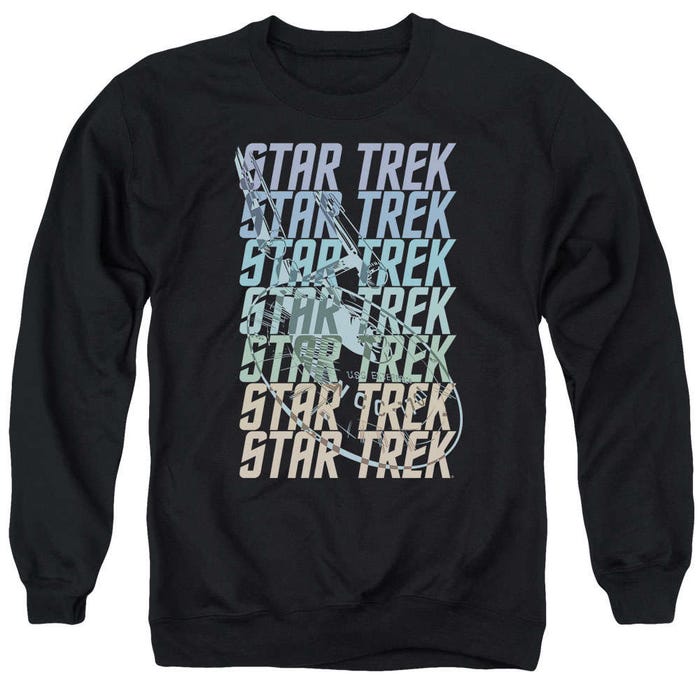 Star Trek Multi Color Enterprise Logo Sweatshirt