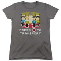 Star Trek Press A To Transport Womens T-Shirt