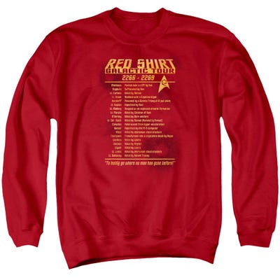 Star Trek Red Shirt Galactic Tour Sweatshirt