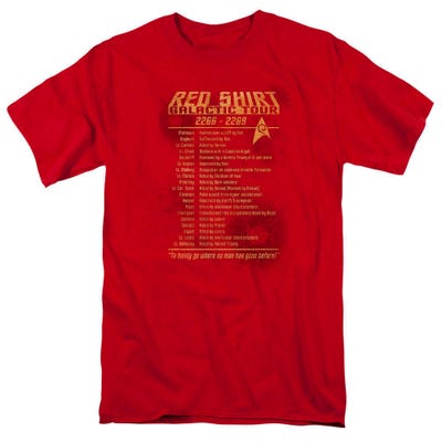 Star Trek Red Shirt Galactic Tour T-Shirt