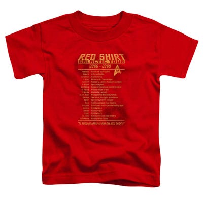 Star Trek Red Shirt Galactic Tour Toddler T-Shirt