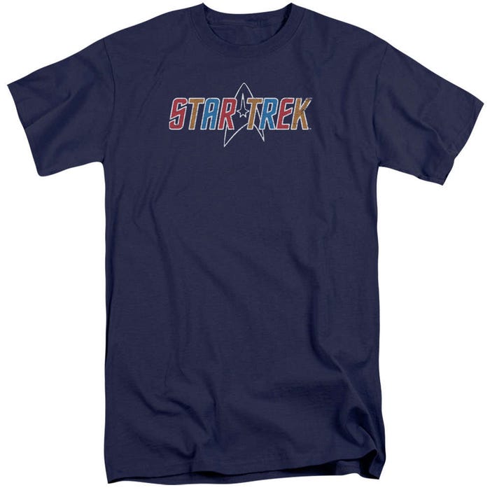Star Trek Retro Colored Logo Tall T-Shirt
