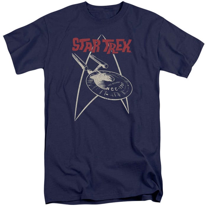 Star Trek Retro Ship Logo Tall T-Shirt