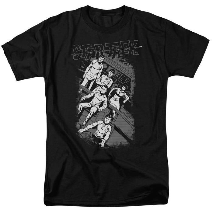 Star Trek Retro Tilted Bridge T-Shirt