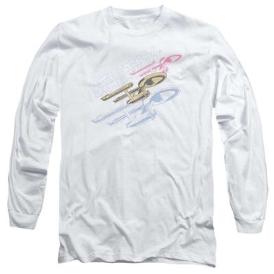 Star Trek Retro tri Enterprise Long Sleeve Shirt