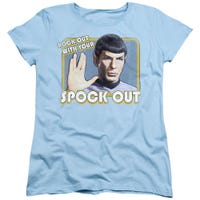 Star Trek Rock With Your Spock Out Womens T-Shirt
