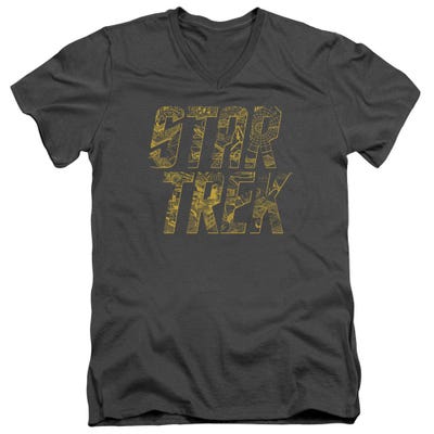 Star Trek Schematic Logo V-Neck T-Shirt