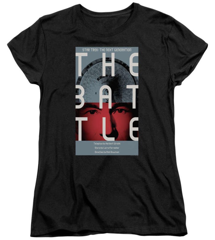 Star Trek Season 1 Episode 9 TNG Womens T-Shirt