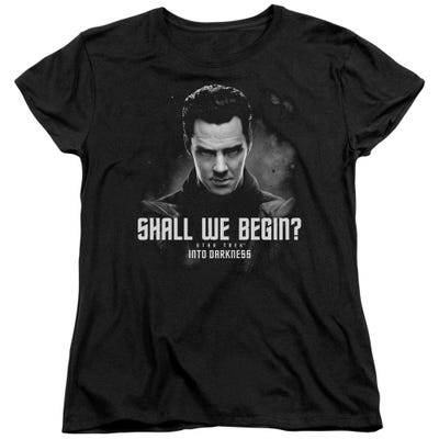 Star Trek Shall We Begin Womens T-Shirt