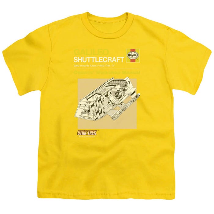 Star Trek Shuttle Manual Kids T-Shirt