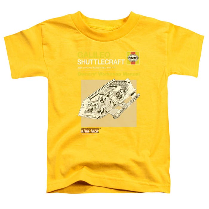 Star Trek Shuttle Manual Toddler T-Shirt
