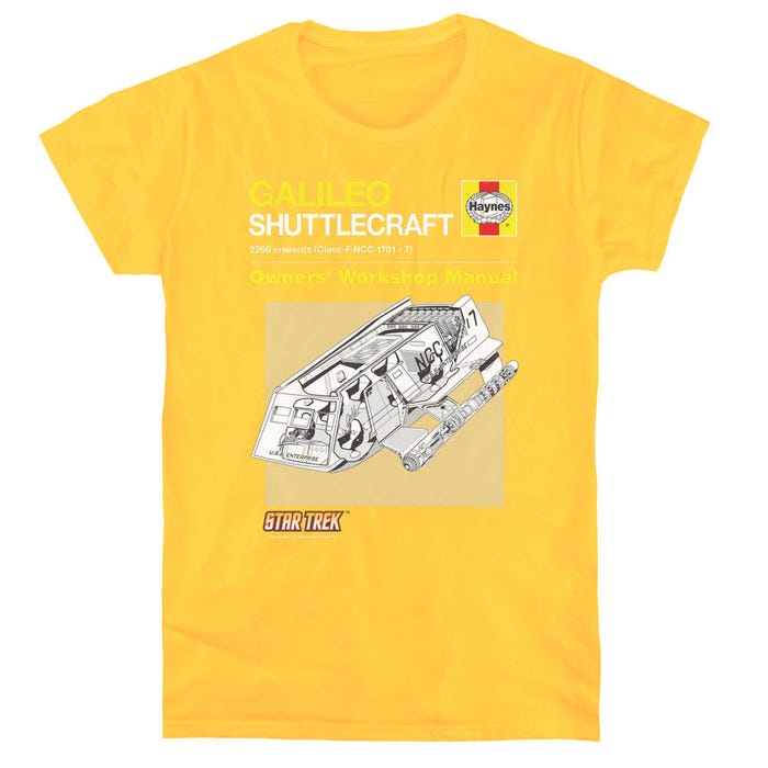 Star Trek Shuttle Manual Womens T-Shirt