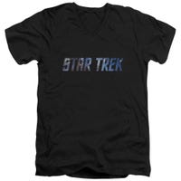 Star Trek Space Logo V-Neck T-Shirt