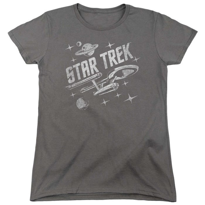Star Trek Through Space Womens T-Shirt