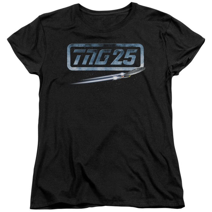 Star Trek TNG 25 Enterprise Womens T-Shirt