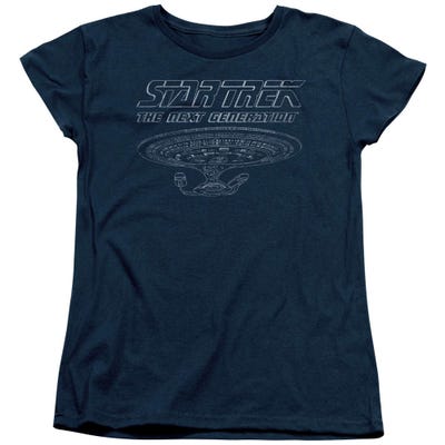 Star Trek TNG Enterprise Womens T-Shirt