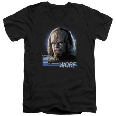 Star Trek TNG Worf V-Neck T-Shirt