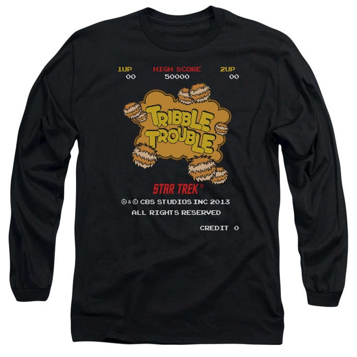 Star Trek Tribble Trouble Long Sleeve Shirt