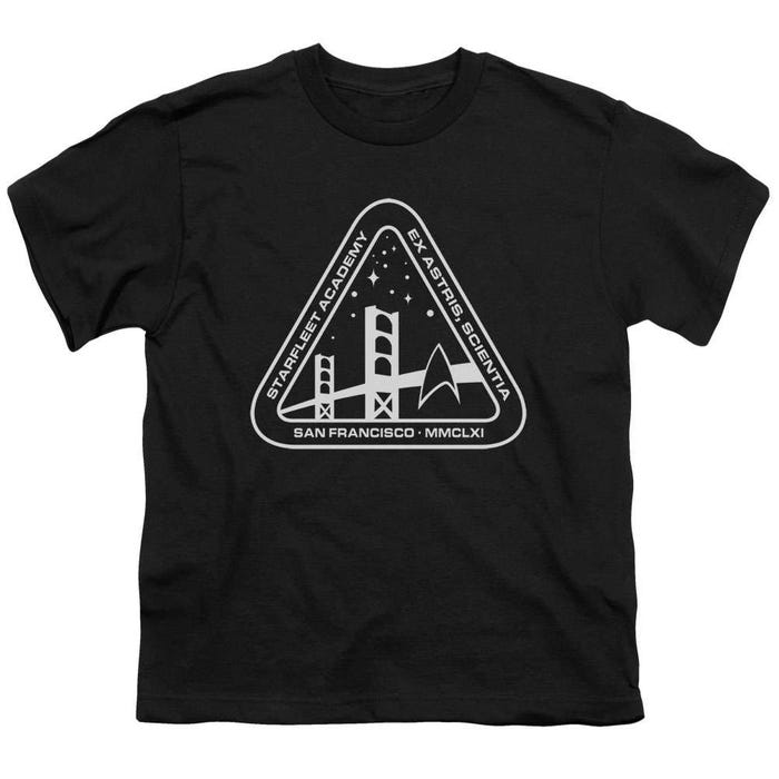 Star Trek White Academy Logo Kids T-Shirt