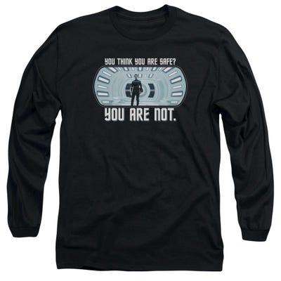 Star Trek Your Not Safe Long Sleeve Shirt