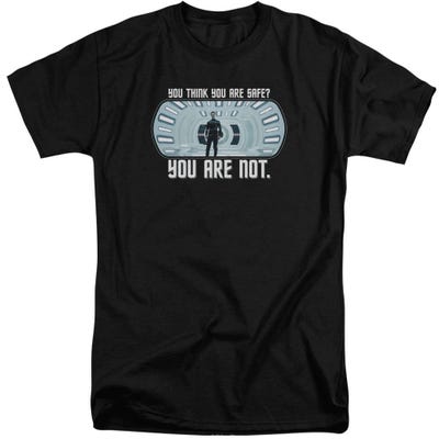 Star Trek Your Not Safe Tall T-Shirt