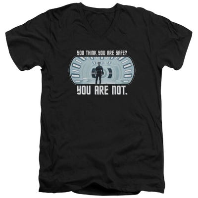 Star Trek Your Not Safe V-Neck T-Shirt