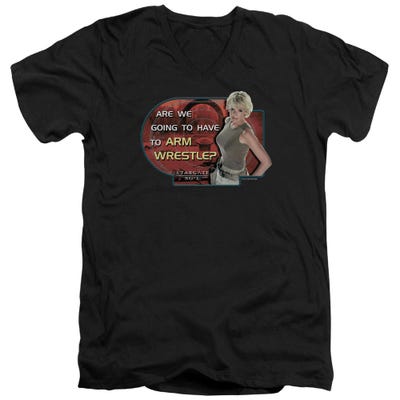 Stargate SG1 Arm Wrestle V-Neck T-Shirt