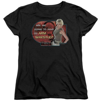 Stargate SG1 Arm Wrestle Womens T-Shirt