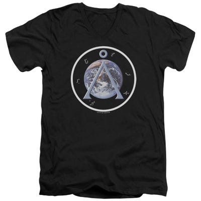 Stargate SG1 Earth Emblem V-Neck T-Shirt