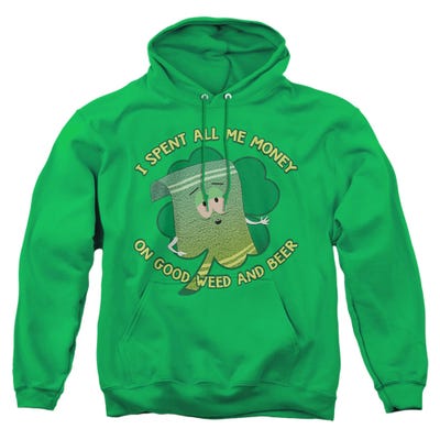 South Park/st. Patrick's Day Towelie Spent Money Hoodie