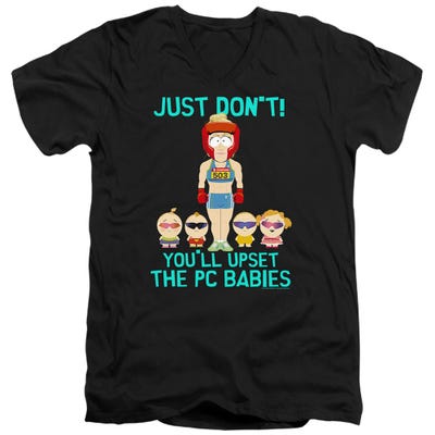 SOUTH PARK PC BABIES V-Neck T-Shirt