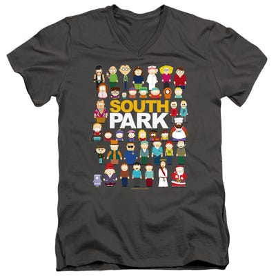 SOUTH PARK FULL CAST V-Neck T-Shirt