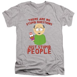 SOUTH PARK NO STUPID QUESTIONS V-Neck T-Shirt