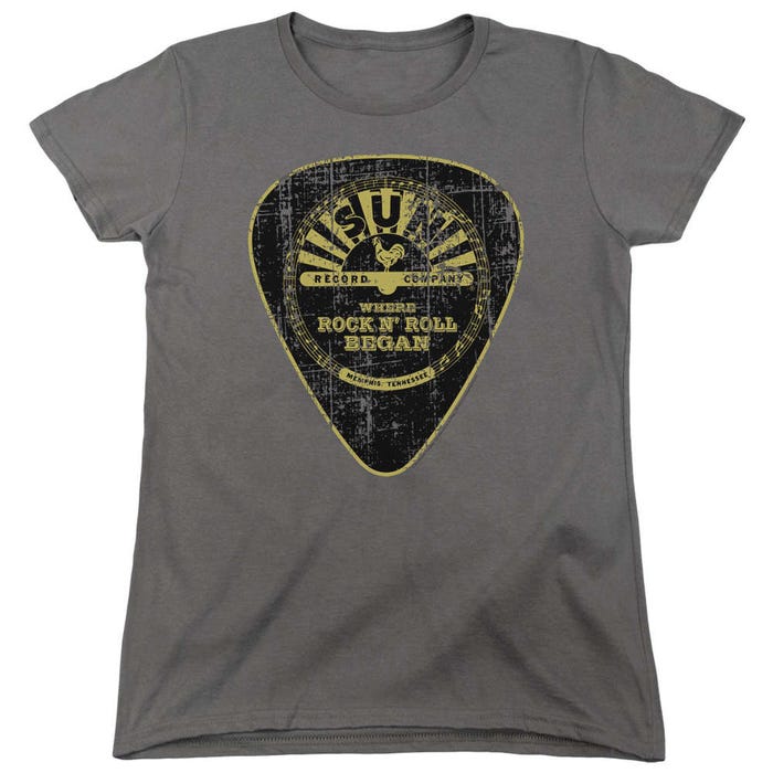 Sun Records Guitar Pick Womens T-Shirt
