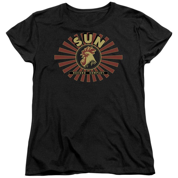 Sun Records Ray Rooster Womens T-Shirt