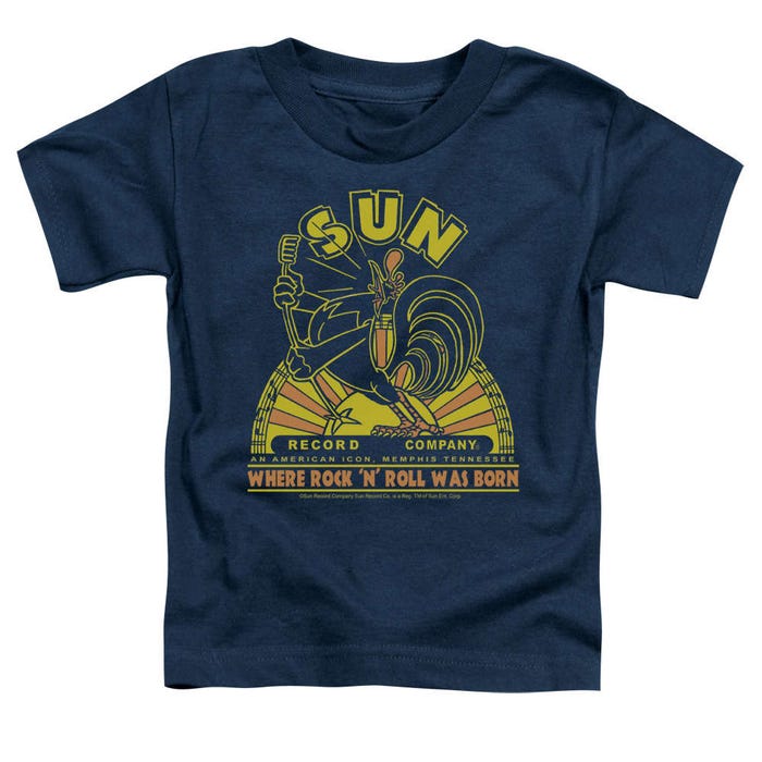 Sun Records Rock N Roll Was Born Rooster Toddler T-Shirt