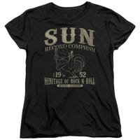 Sun Records Rockabilly Bird Womens T-Shirt