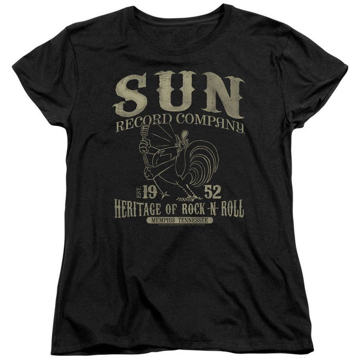 Sun Records Rockabilly Bird Womens T-Shirt
