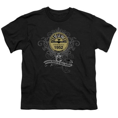 Sun Records Rockin Scrolls Vintage Kids T-Shirt