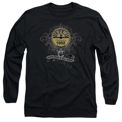 Sun Records Rockin Scrolls Vintage Long Sleeve Shirt