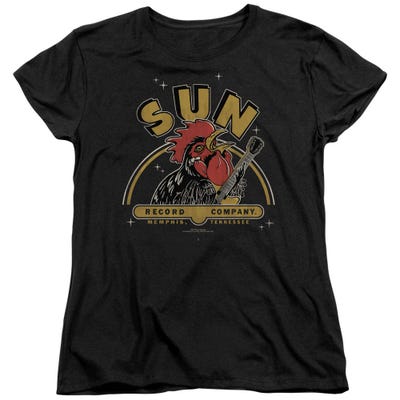 Sun Records Rocking Rooster Vintage Womens T-Shirt