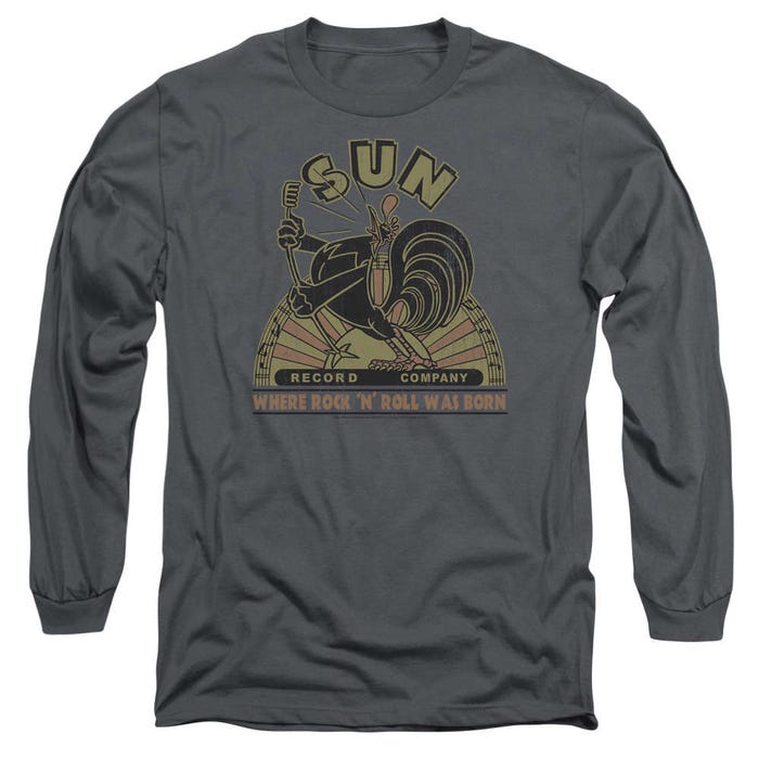 Sun Records Rooster Retro Long Sleeve Shirt