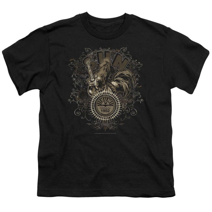 Sun Records Scroll Around Rooster Kids T-Shirt