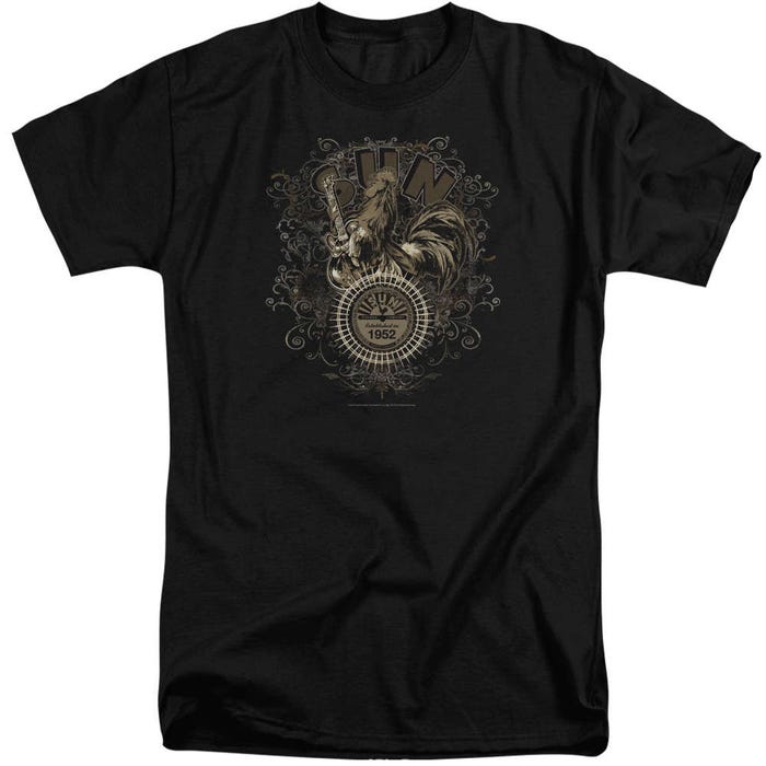Sun Records Scroll Around Rooster Tall T-Shirt