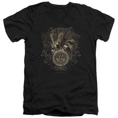 Sun Records Scroll Around Rooster V-Neck T-Shirt