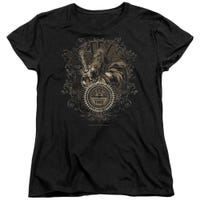Sun Records Scroll Around Rooster Womens T-Shirt